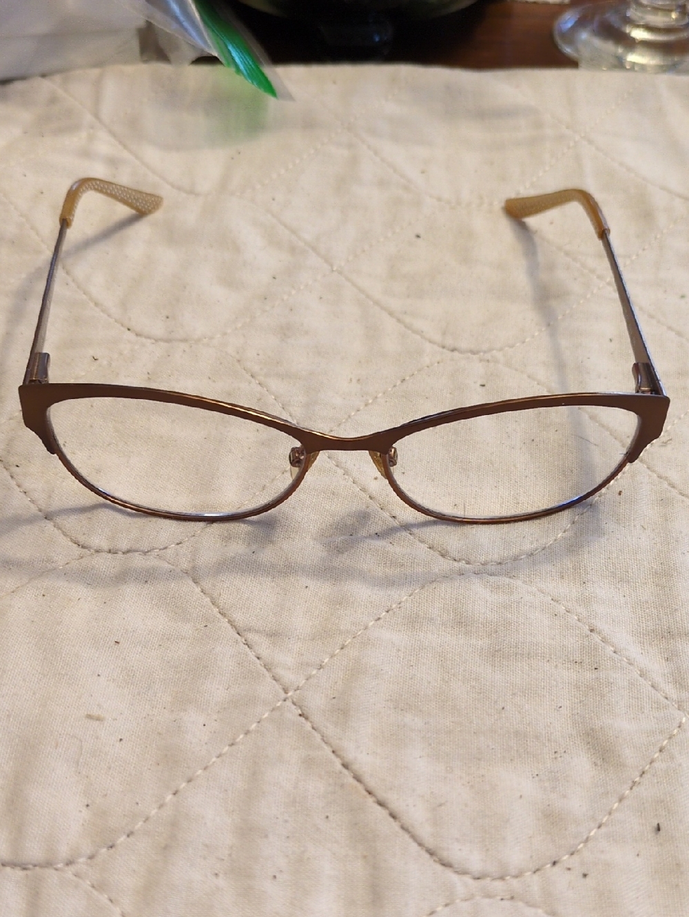kate spade Camelot Brown Cat Eye Metal Glasses